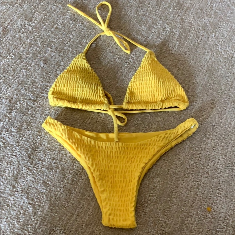 Yellow bikini